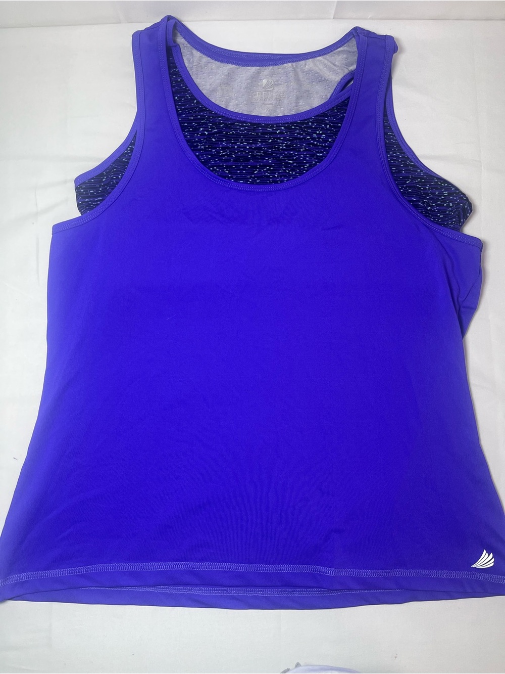 Free Country Purple Scoop Neck Athletic Tank
